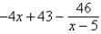 <strong>Use long division to divide. </strong> A) B) C) D) E) 4x - 3