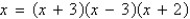 <strong>Write as a product of linear factors.</strong> A) B) C) D) E)