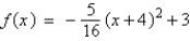 <strong>Write the standard form of the equation of the parabola that has a vertex at and passes through the point .</strong> A) B) C) D) E)