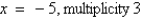 <strong>Find all real zeros of the polynomial and determine the multiplicity of each.</strong> A) B) C) D) E)