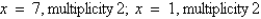 <strong>Find all real zeros of the polynomial and determine the multiplicity of each.</strong> A) B) C) D) E)