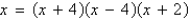 <strong>Write as a product of linear factors.</strong> A) B) C) D) E)