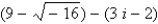 Do the operation and express the answer in a + bi form.  