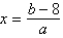 <strong>Solve for x: </strong> A) B) C) D) E)