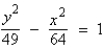 <strong>Find the standard form of the equation of the hyperbola with the given characteristics. vertices: foci: </strong> A) B) C) D) E)