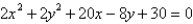 <strong>Identify the conic by writing the equation in standard form. </strong> A) ; ellipse B) ; circle C) ; circle D) ; circle E) ; ellipse