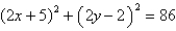 <strong>Identify the conic by writing the equation in standard form. </strong> A) ; ellipse B) ; circle C) ; circle D) ; circle E) ; ellipse