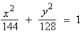 <strong>Find the standard form of the equation of the ellipse with the following characteristics. foci: major axis of length: 12</strong> A) B) C) D) E)