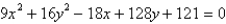 Identify the conic by writing the equation in standard form.