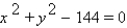 Give the coordinates of the circle's center and its radius.