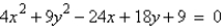 Find the center and vertices of the ellipse.  