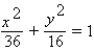 Identify the graph of the following ellipse.  