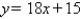 <strong>Find the slope of the line. </strong> A) m = 15 B) m = 22 C) m = 19 D) m = 18 E) m = -18