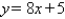 <strong>Find the slope of the line. </strong> A) m = -8 B) m = 9 C) m = 12 D) m = 8 E) m = 5