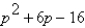 Factor the trinomial.  