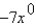 Evaluate the expression for the given value of x.    