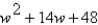 Factor the trinomial.  