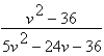 Write the rational expression in simplest form.  