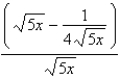 Simplify the complex fraction.  
