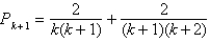 <strong>Find P<sub>k</sub><sub>+1</sub> for the given P<sub>k</sub>. </strong> A) B) C) D) E)