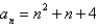 <strong>Find a quadratic model for the sequence with the indicated terms. </strong> A) B) C) D) E)