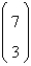 <strong>Calculate the binomial coefficient: </strong> A)1 B)35 C)0 D)21 E)210