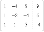 <strong>Write the augmented matrix for the system of linear equations. </strong> A) B) C) D) E)