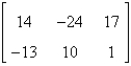 <strong>If possible, find 3A - 2B. </strong> A) B) C)not possible D) E)