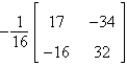 <strong>Find the inverse of the matrix (if it exists).</strong> A) B) C)does not exist D) E)