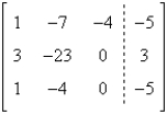 <strong>Write the augmented matrix for the system of linear equations. </strong> A) B) C) D) E)