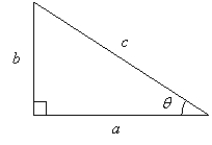 Find the exact value of , using the triangle shown in the figure below, if .
