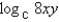 Assume that x, y, and c are positive numbers. Use the properties of logarithms to write the expression in terms of the logarithms of x and y.