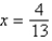 <strong>Solve the following equation. </strong> A) B) C) D) E)