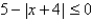 <strong>Use absolute value notation to define the interval shown below. -1 9</strong> A) B) C) D) E)