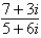 <strong>Simplify and write the answer in standard form.</strong> A) i B) i C) i D) i E) i