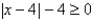 <strong>Use absolute value notation to define the interval shown below. -8 0</strong> A) B) C) D) E)