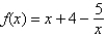 <strong>Which of the following is a zero of the given function? , , , </strong> A) B) C) D) E)none of these