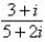 <strong>Simplify and write the answer in standard form.</strong> A) i B) i C) i D) i E) i