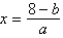 <strong>Solve for x: </strong> A) B) C) D) E)