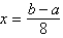 <strong>Solve for x: </strong> A) B) C) D) E)