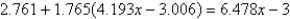 <strong>Solve for x, rounding your answer to the nearest thousandth. </strong> A)-0.494 B)-0.033 C)5.491 D)-0.365 E)6.009