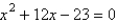 <strong>Find two quadratic equations having the following solutions. </strong> A) ; B) ; C) ; D) ; E) ;