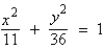 <strong>Find the standard form of the equation of the ellipse with vertices and eccentricity .</strong> A) B) C) D) E)
