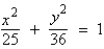 <strong>Find the standard form of the equation of the ellipse with vertices and eccentricity .</strong> A) B) C) D) E)