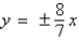 <strong>Find the vertices and asymptotes of the hyperbola. </strong> A)vertices: asymptote: B)vertices: asymptote: C)vertices: asymptote: D)vertices: asymptote: E)vertices: asymptote: