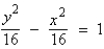 <strong>Find the standard form of the equation of the hyperbola with the given characteristics. foci: asymptotes: </strong> A) B) C) D) E)
