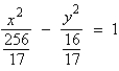 <strong>Find the standard form of the equation of the hyperbola with the given characteristics. foci: asymptotes: </strong> A) B) C) D) E)