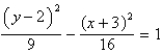 <strong>Find the standard form of the equation of the hyperbola with the given characteristics. vertices: (0, -2), (6, -2) Asymptotes: </strong> A) B) C) D) E)