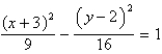 <strong>Find the standard form of the equation of the hyperbola with the given characteristics. vertices: (0, -2), (6, -2) Asymptotes: </strong> A) B) C) D) E)