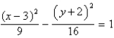 <strong>Find the standard form of the equation of the hyperbola with the given characteristics. vertices: (0, -2), (6, -2) Asymptotes: </strong> A) B) C) D) E)